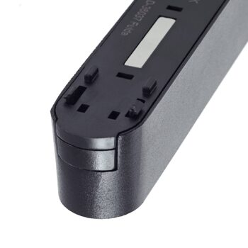 Lindby LED pásik 48V Lumaro, čierny, v tvare L, stmievateľný