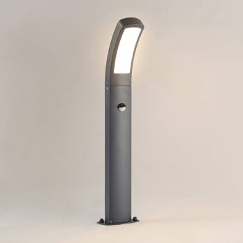 Lindby LED podstavcové svetlo Moshe, 60 cm, antracit, senzor