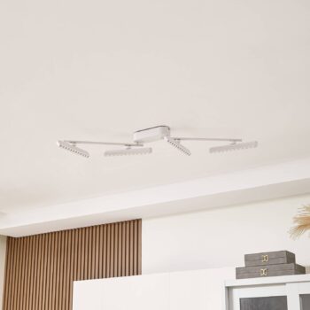 Lindby LED reflektor Eldrin, biely, 4 svetlá, svetelné body
