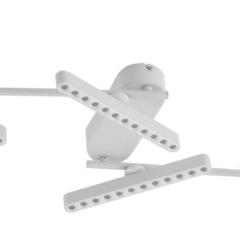 Lindby LED reflektor Eldrin, biely, 4 svetlá, svetelné body