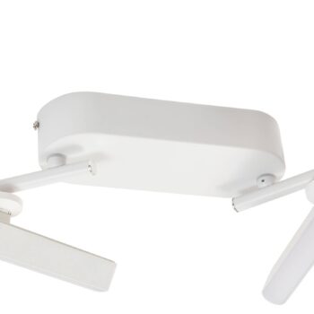Lindby LED reflektor Eldrin, biely, 4 svetlá, svetelný pás