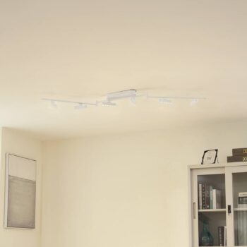 Lindby LED reflektor Eldrin, biely, 6 svetiel, svetelné body