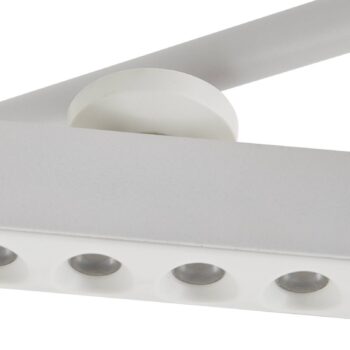 Lindby LED reflektor Eldrin, biely, 6 svetiel, svetelné body