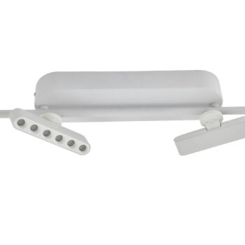 Lindby LED reflektor Eldrin, biely, 6 svetiel, svetelné body