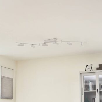 Lindby LED reflektor Eldrin, biely, 6 svetiel, svetelný pás