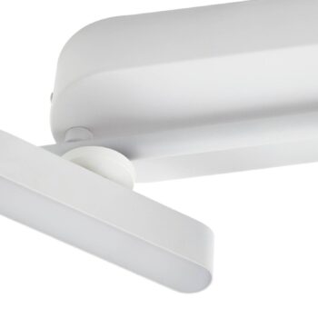 Lindby LED reflektor Eldrin, biely, 6 svetiel, svetelný pás