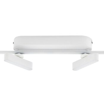 Lindby LED reflektor Eldrin, biely, 6 svetiel, svetelný pás