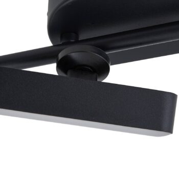 Lindby LED reflektor Eldrin, čierny, 6 svetiel, svetelný pás