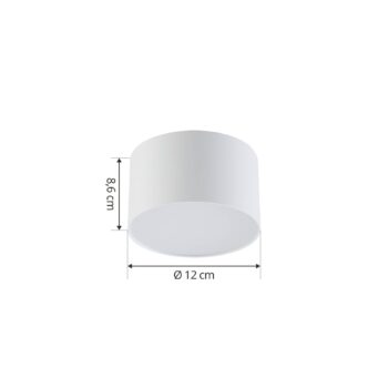 Lindby LED reflektor Nivoria, Ø 11 cm, 9 W, biely, kov