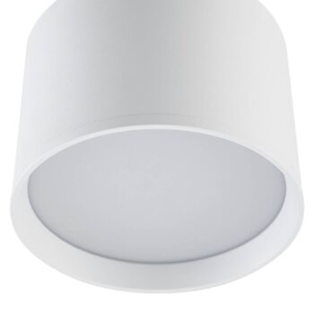 Lindby LED reflektor Nivoria, Ø 12 cm, 15 W, biely, kov