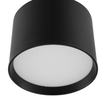 Lindby LED reflektor Nivoria, Ø 12 cm, 15 W, čierny, kov