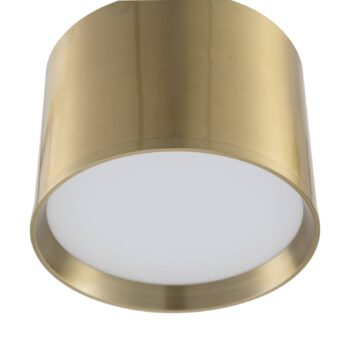 Lindby LED reflektor Nivoria, Ø 12 cm, zlatá farba, kov