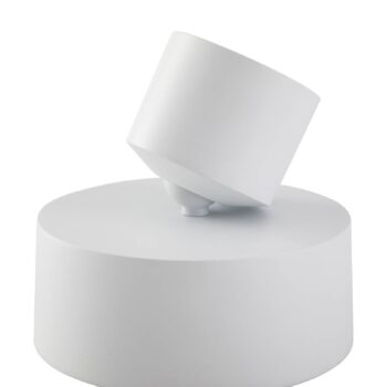 Lindby LED reflektor Nivoria, Ø 14 cm, biely, otočný