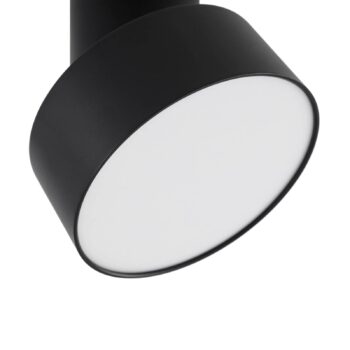 Lindby LED reflektor Nivoria, Ø 14 cm, čierny, otočný
