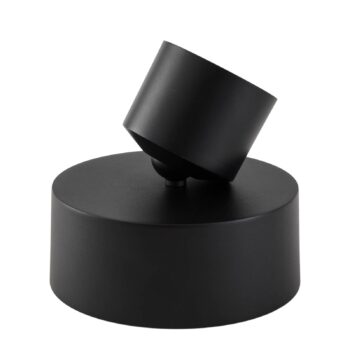 Lindby LED reflektor Nivoria, Ø 14 cm, čierny, otočný