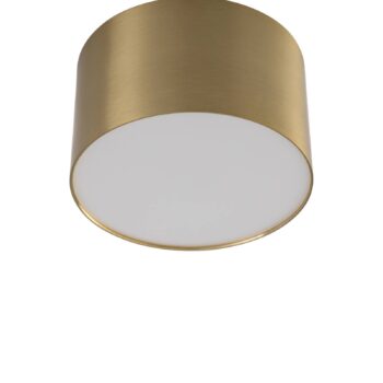 Lindby LED reflektor Nivoria, Ø11 cm, 9 W, zlatá farba, kov
