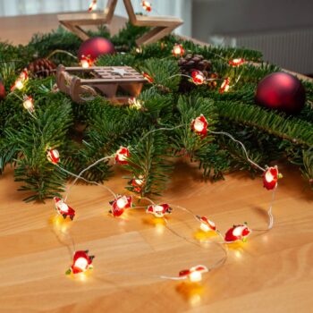 Lindby LED rozprávkové svetlá Motje, Father Christmas, 320 cm, IP20