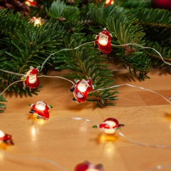 Lindby LED rozprávkové svetlá Motje, Father Christmas, 320 cm, IP20