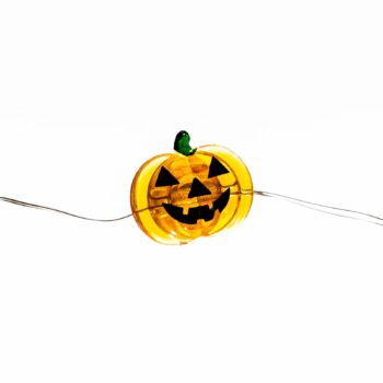 Lindby LED rozprávkové svetlá Titciana, tekvica, Halloween, 320 cm