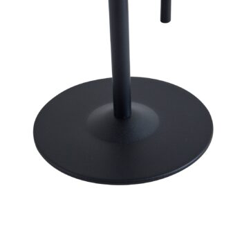Lindby LED solárna stolová lampa Hilario, čierna, železo, dobíjacia batéria