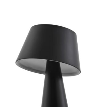 Lindby LED solárna stolová lampa Lirinor čierny plast 13 cm