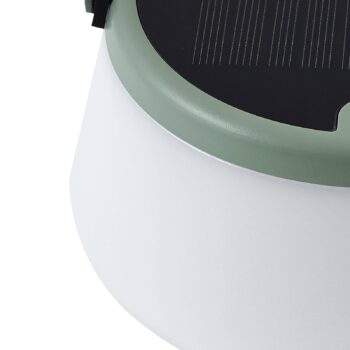 Lindby LED solárna stolová lampa Mikkel, zelená, stmievateľná