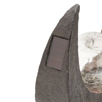 Lindby LED solárne dekoratívne svetlo Adem, hrdzavohnedé, sklo, 31 cm