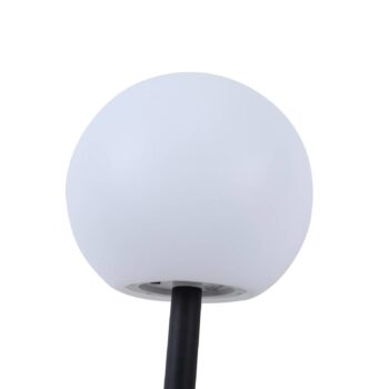Lindby LED solárne lampy Lago, sada 3 ks, gule, zemný hrot, biela