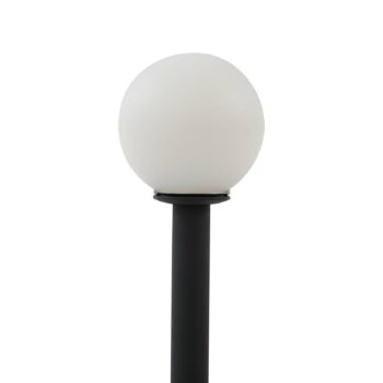 Lindby LED solárne svetlo Freydis, sada 5 ks, čierna farba, 2 000 K