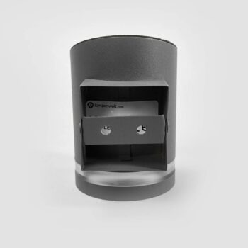 Lindby LED solárne vonkajšie nástenné svietidlo Melinda, 9 cm, nerezová oceľ
