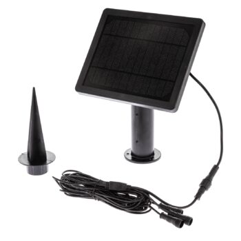 Lindby LED solárne zemné svetlo Malida, sada 3 ks, čierna