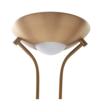 Lindby LED stojacia lampa Josefin, bronzová, svetlo na čítanie, stmievateľné