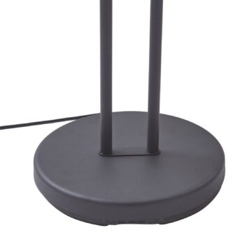 Lindby LED stojacia lampa Josefin, čierna, svetlo na čítanie, stmievateľná