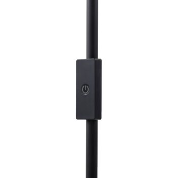 Lindby LED stojacia lampa Maori, 140 cm, čierna, CCT, stmievateľná