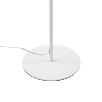 Lindby LED stojacia lampa Maori, biela, kov, CCT, stmievateľná