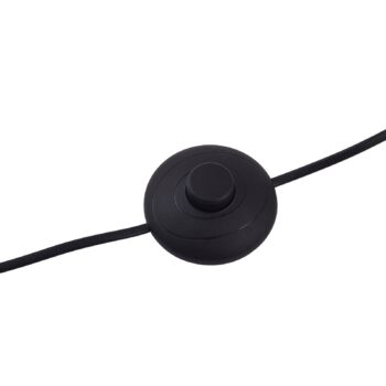 Lindby LED stojacia lampa Norvind, čierna, kov, 1-pl