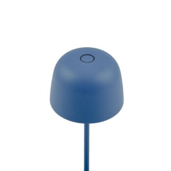 Lindby LED stolová lampa Arietty, modrá, stmievateľná, IP65