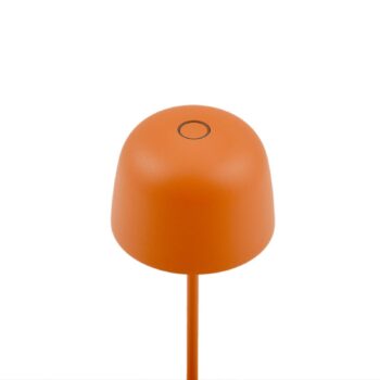 Lindby LED stolová lampa Arietty, oranžová, stmievateľná, IP65