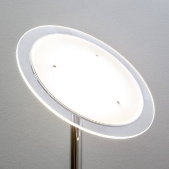 Lindby LED stropná podložka Malea, 180 cm, chróm, kov
