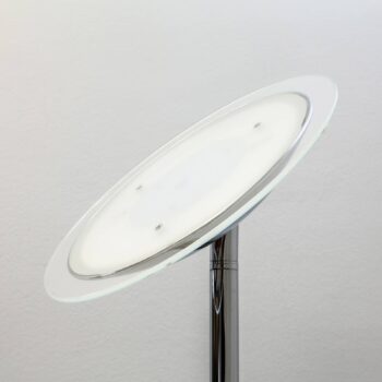 Lindby LED stropná podložka Malea, 180 cm, chróm, kov