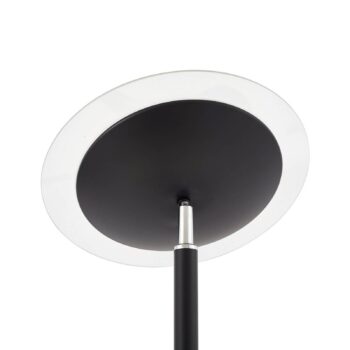 Lindby LED stropná podložka Malea, 180 cm, čierna, čítacie rameno