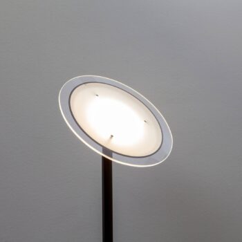 Lindby LED stropná podložka Malea, 180 cm, čierna, kov