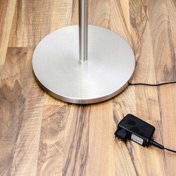 Lindby LED stropná podložka Malea, 180 cm, nikel, čítacie rameno