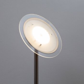 Lindby LED stropná podložka Malea, 180 cm, nikel, kov