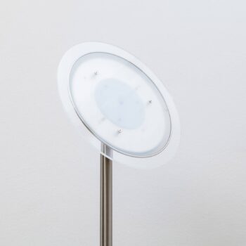 Lindby LED stropná podložka Malea, 180 cm, nikel, kov