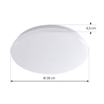 Lindby LED stropné svietidlo Emeryn, 4 000 K, biele, Ø 28 cm