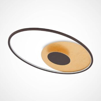 Lindby LED stropné svietidlo Feival, 73 cm, hrdzavé/zlaté, stmievateľné