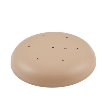 Lindby LED stropné svietidlo Florie, béžová farba, kov, Ø 40 cm