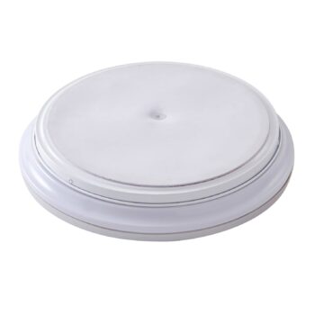 Lindby LED stropné svietidlo Furgo, strieborná/biela, plast, IP44