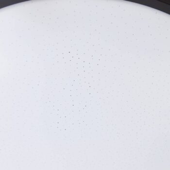 Lindby LED stropné svietidlo Glane, Ø 38 cm, čierna/biela, IP44